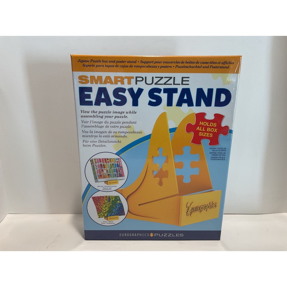 Eurographics Smart Puzzle Easy Stand Jigsaw Box and Poster Holder Yellow NEW